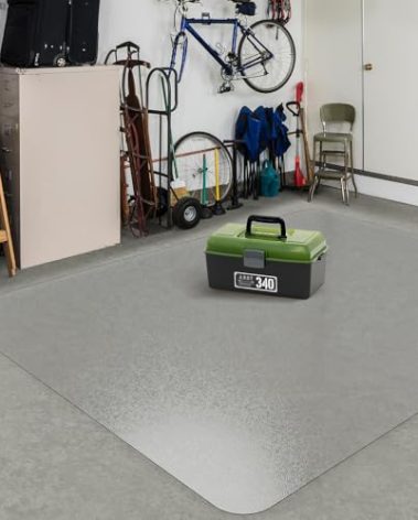 ZPAI Clear Plastic Area Mat for Under Dining Table, 6'×9' Large No Slip Waterproof Vinyl Area Rug for Home, Anti-Spill Hard Floor Protector Cover for Living Room, Easy Clean Floor Mat