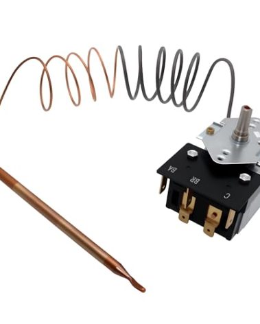 PB010036 Thermostat Bake/Broil Part Compatible with Viking/Awoco/Range Thermostat Fryer Bake Broil Part KKB-9-48,3-Terminal,Max Temp 606℉,22A,120-250 VAC
