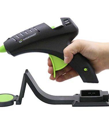 Surebonder Cordless Hot Glue Gun, High Temperature, Full Size, 60W, 50% More Power - Sturdily Bonds Metal, Wood, Ceramics, Leather & Other Strong Materials (Specialty Series CL-800F)