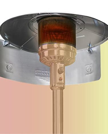 SWEET HEAT Patio Heater Reflector Shield 32" x 12" Directional Heat Deflector for Round-Top Gas Patio Heaters. Aerospace-Grade Aluminum, Rust-Proof, Wind-Resistant, Energy-Saving Heat Focusing Panel