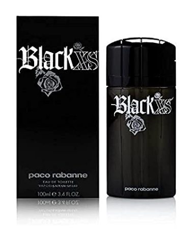 Black XS by Paco Rabanne for Men 3.4 oz Eau de Toilette Spray (Tall Bottle)