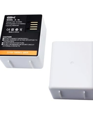 EBKK 2 Pack Replacement Batteries for Arlo Pro 4 / Pro 3 / Pro 5/5S 2K / Arlo Ultra/Ultra 2 Wireless Security Camera VMA5400 3.85V A-4a