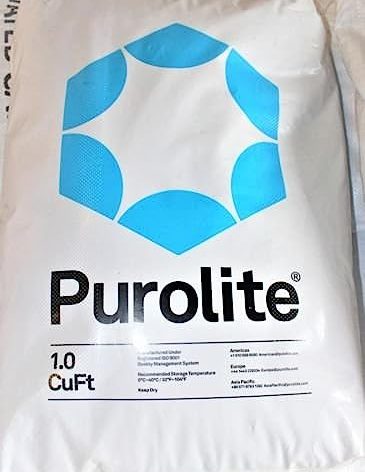 Purolite C-100E Cationic Resin Replacement for Water Softener 1 CuFt Bag Media