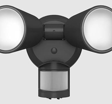 RAB LU160 Luminator Field-Adjustable Motion Sensing Floodlight, 3000K-5000K, Integrated Photocell (Bronze)