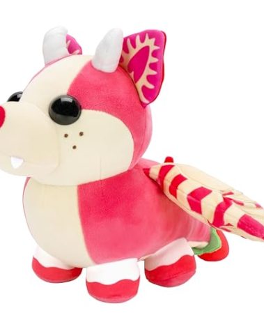 Adopt Me! Collector Plush Strawberry Shortcake Bat Dragon - Series 5 - Legendary - Exclusive Virtual Item Code Included - Toys for Kids Featuring Your Favorite Pet, Ages 6+