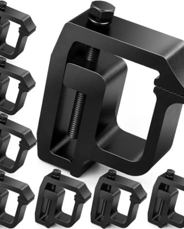 moveland Upgraded 𝟖 𝐏𝐂𝐒 Camper Shell Clamps - Heavy Duty Truck Topper Clamps - More Secure Truck Cap Clamps for Dodge Dakota Ram 1500 2500 3500, F150 F250, Titan, Tundra