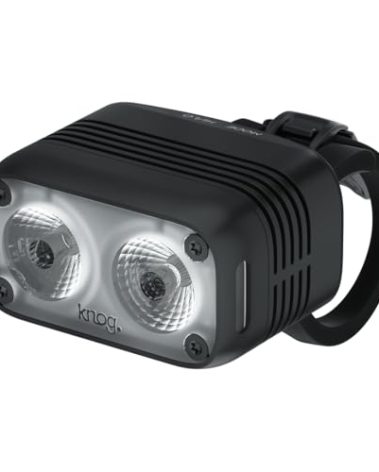 Knog Blinder Road 600 USB Rechargeable Bicycle Light - Powerful 400 Lumen Bike Headlight with Dual Spot & Flood LEDs, Waterproof, Lightweight 70g Design for Road Cycling Safety
