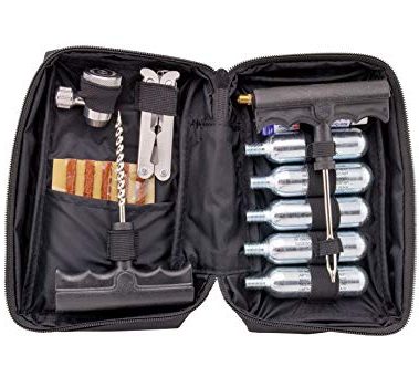 V1 Motor CO2 Motorcycle, ATV Flat Repair Kit Tubeless Tire Repair Kit