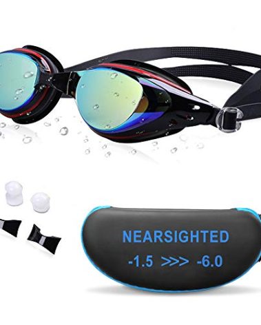 AIKOTOO Nearsighted Swimming Goggles Anti-fog