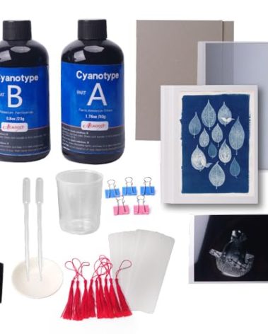 ACADOIT Cyanotype Sensitizer Kit, 16oz, Sun Print Nature Printing Kit for Photographic Blueprints DIY Arts Crafts Projects (Cyanotype kit-2)