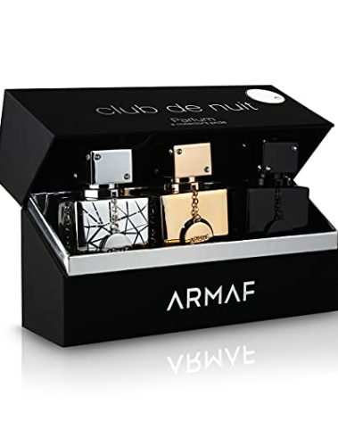 Armaf Club De Nuit for Man 3-Piece Set, (1.0 Ounce Eau De Toilette Intense Man + 1.0 Ounce Eau de Parfum Sillage + 1.0 Ounce Eau de Parfum Milestone)