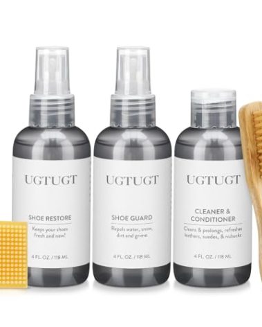 Shoe Cleaner Kit,Suede & Nubuck Shoe Cleaning Kit,Shoe Waterproof Spray Deep Cleaning Shoe Protecter for Uggs Suede Nubuck Snowboots Care Kit for Uggs Birkenstock Sandal with Suede Eraser and Brush
