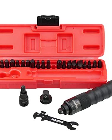 KAIFNT K504 Heavy Duty Manual Impact Driver Set, 3/8-Inch 1/2-Inch, 25-Piece