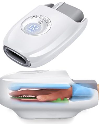 EaseZen Hand Massager with Heat and Compression, Shiatsu Deep Kneading Rollers Massage for Arthritis and Carpal Tunnel Relief, Gifts for Mom Dad Women Men, Relax for Office Home