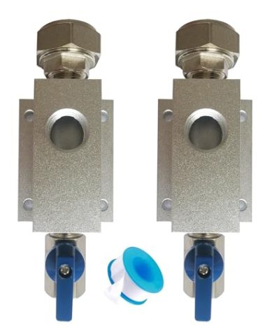 KOUTIANWU 2PCS Air Compressor Accessories for Shop Air Line Kit 3/4 Inch with 1/2 Inch NPT Outlet Port,Air Compressor Hose Outlet Kit for Garage Compressed Air Piping System