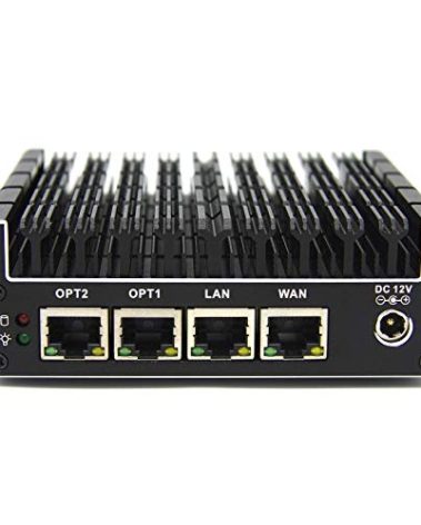 Protectli Vault FW4B - 4 Port, Firewall Micro Appliance/Mini PC - Intel Quad Core, AES-NI, 8GB RAM, 120GB mSATA SSD