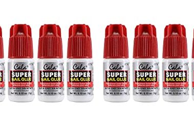 Cala Super Nail Glue Professional Salon Quality | Quick and Strong Nail Liquid Adhesive (8 Bottles)