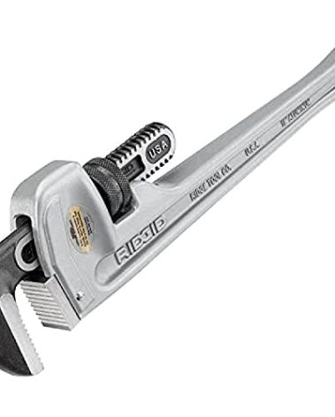 RIDGID 31100 Model 818 Aluminum Straight Pipe Wrench, 18-inch Plumbing Wrench