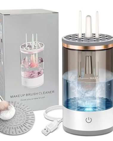 Electric Makeup Brush Cleaner - Efficient Electric Makeup Brush Cleaner Machine for Thorough Brush Cleaning, Ideal for Makeup Artists & Enthusiasts