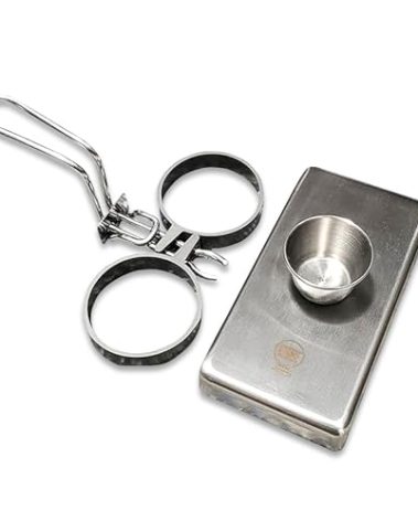 Rattleware Stainless Steel Egg Rings - Commercial-Grade, Even Cooking, Heat-Resistant Handle, Ideal for Frying Eggs - Durable & Trusted by Professional Chefs Worldwide (2 Ring Set)