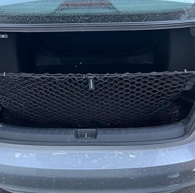 Envelope Style Automotive Elastic Trunk Mesh Cargo Net for Honda Civic LX Sport EX Touring 2022-2025 - Trunk Organizer and Storage - Luggage Net for Sedan - Best Car Organizer for Honda Civic