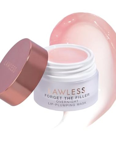 LAWLESS Forget the Filler Lip Mask - Sweet Dreams - Premium Overnight Lip Plumping Treatment with Natural Ingredients Designed to Plump, Hydrate, and Smooth Lips - 0.28 oz