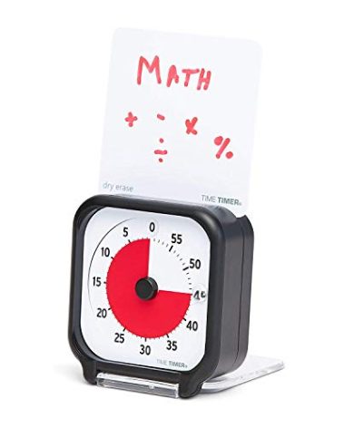 Time Timer 3 inch Visual Timer — 60 Minute Kids Desk Countdown Clock with Dry Erase Activity Card and Desktop App Access — for Kids Classroom, Homeschool Study Tool, Task Reminder, Home and Kitchen