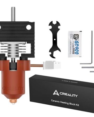 Creality Official K1/K1 Max/K1C Upgrade Ceramic Heating Block Hotend Kit, Unicorn Quick Swap Nozzle Kit, All-Metal Integrated Design Kit for K1 Series 3D Printers(Terminal Without Buckle)
