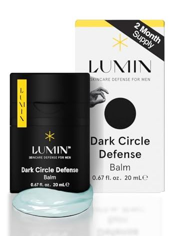 Lumin - Men's Dark Circle Defense Balm - Anti-Aging Korean Formulated Eye Cream Treatment for dark circles, fine lines, & wrinkles, Suitable for all skin types, Daily Use, 20ml, 1-Pack