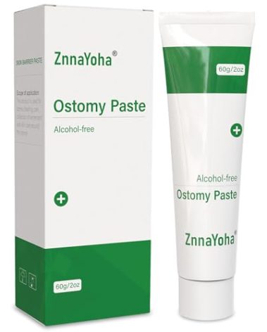 ZnnaYoha Stoma Skin Barrer Paste,Ostomy Paste 2 oz Tube (1 Pack)