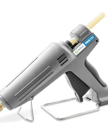 AdTech Industrial Strength Full Size High-Output Hot Melt Glue Gun – Professional Grade Hot Glue Gun for Carpentry, Repairs & Remodeling, Grey, 200 watts - 189