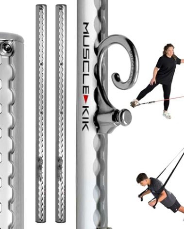 Aluminum Wall-Mounted Anchor Fitness System - Adjustable, Multi-Functional, Space Saving Home Gym Solution for Strength Training, Workout Goals | 100+ Exercises, Easy Installation, 300lbs Capacity