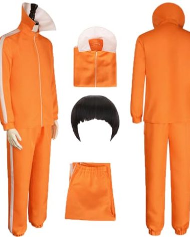 GFZTGP Vector Cosplay Costumes Jacket Trousers Tracksuit Halloween with Wig