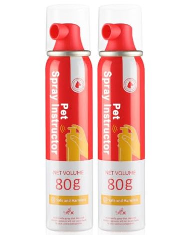 KDSZJDV Corrector Spray Dog Trainer, 80ml 2 Pack Corrector Spray for Dogs to Stops Barking, Jumping Up Attacks & Unwanted Dog Behaviour Humane Effective
