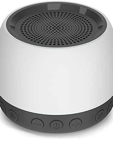 elesories White Noise Machine, Sound Machine with13 Non Looping Natural Soothing Sounds for Adults Baby Sleeping, Also Be Used as a Multifunctional Speaker for Home, Office Privacy | Nursery | Travel…