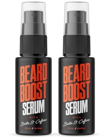 Wild Willies Beard Growth Serum (2-Pack) - Natural Beard Care with Biotin & Caffeine for Healthier, Thicker & Fuller-Looking Mustache - Daily Grooming Routine Nourishes & Hydrates Mens Facial Hair