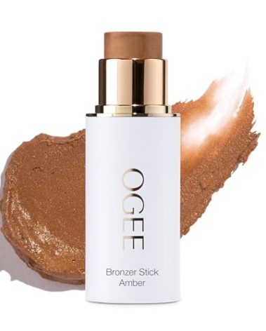 Ogee Sculpted Face Stick (AMBER - SUN KISSED BRONZE) Certified Organic Bronzer Stick & Highlighter Makeup - Multi-Use Bronzer Stick for Face