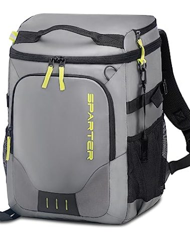 SPARTER Backpack Cooler Insulated Leak Proof 49 Cans, 2 Insulated Compartments Thermal Bag, Portable Lightweight Beach Travel Camping Lunch Backpack for Men and Women
