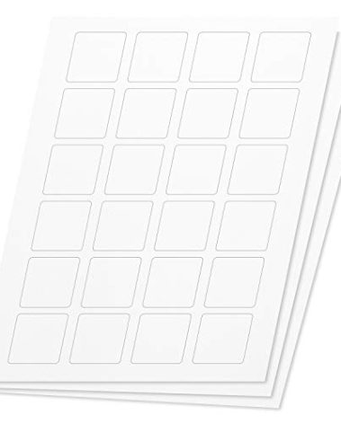 OfficeSmartLabels 1.5 x 1.5 inch Candle Labels for Inkjet & Laser Printers (24 Labels Per Sheet, 3600 Labels, 150 Sheets)