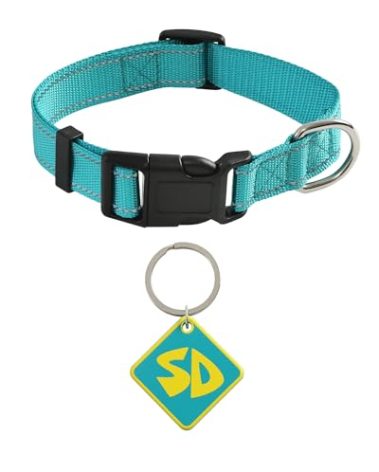 Dog Halloween Costume SD Tag with Nylon Adjustable Collar for Small Medium Large Puppy Funny Pet Cosplay Supplies S