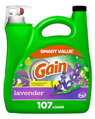 Gain + Aroma Boost Liquid Laundry Detergent Lavender Scent 107 Loads 154 fl oz HE Compatible
