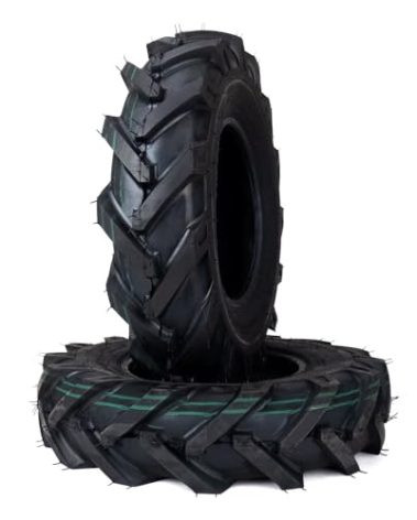 MowerPartsGroup (2 4.00-8 4.80-8 4.80/4.00-8 Tubeless Lug Garden Tiller Tires 4 Ply Heavy Duty