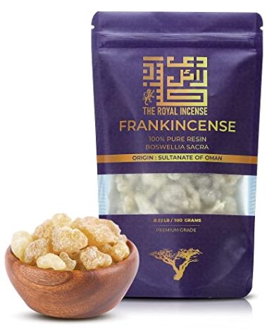 Frankincense Resins | Boswellia Sacra Frankincense Incense |Chruch Incense Olibanum Gum Bulk |Luban 100 Grams (3.5 Ounce)