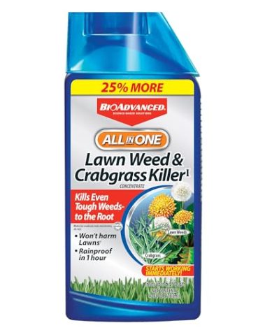 BioAdvanced All-In-One Lawn Weed and Crabgrass Killer I, Concentrate, 40 oz
