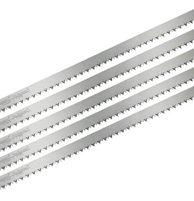 12-Inch Stainless Steel Frozen Meat Bone Cutting Saw Blades for Reciprocating and Sawzall Saws - 5 Pack - Caliastro
