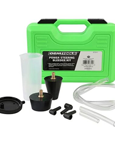 OEMTOOLS 27311 Power Steering and Brake Bleeder Kit, Removes Air from Fluid Lines After Repairs, Vacuum Adapter Kit for Reservoir Bleeding, Compatible with Most Pumps and Systems