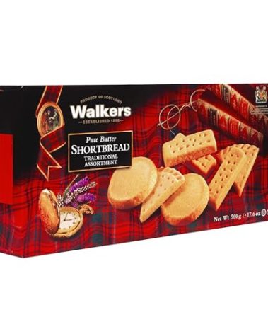 Walker’s All-Butter Shortbread Traditional Assortment - 17 Assorted Cookies Per Box - Authentic Shortbread Cookies from Scotland