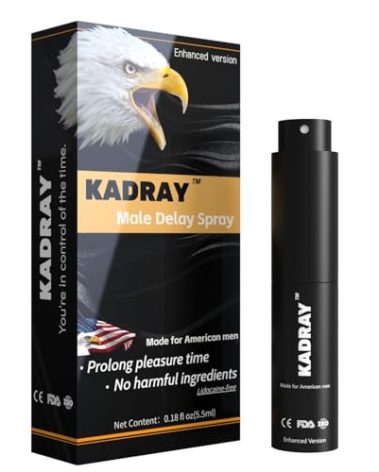 kadray Delay Spray for Men, Male Desensitizing Spray, Effectively Extends Men's Time and Enhances Comfort, Climax Control to Last Longer in Bed