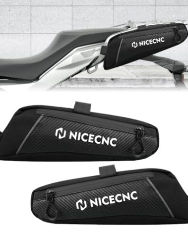 NICECNC R1200GS R1250GS Side Frame Bags, Waterproof Motorcycle Repair Tool Accessory Storage Bag Rear Frame Luggage Rack Bag Compatible with BMW R1200GS LC 2013-2022 R1250GS Adventure 2018-2022