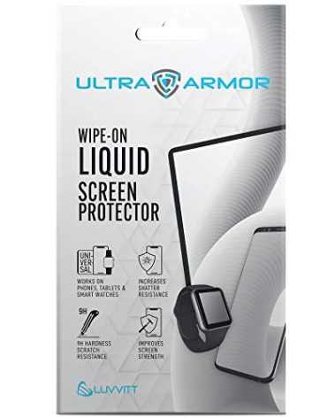 ULTRA ARMOR Liquid Glass Screen Protector for All Smartphones Tablets and Watches Wipe On Nano Protection - Universal